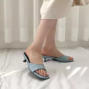 미들힐 메리제인 키높이 여자구두 토오픈 여성구두