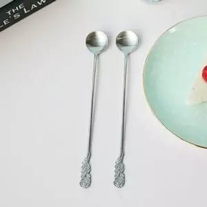 그립감 XZ90MZ11 좋은 스타일 장미 스텐 롱티스푼 고품질 커피