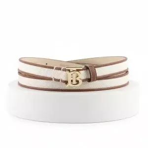 [버버리]Canvas and Leather TB Belt 8044267 캔버스 레더 벨트 818840