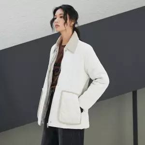 LAP  [인플루언서 착용]코듀로이 카라 퀼팅점퍼 AR4PDA64