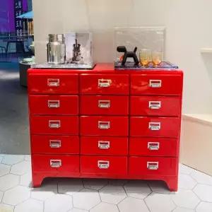 메탈 빈티지 서류장 장식장 서랍장 인테리어 설치