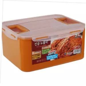 플라스틱 누름독 밀폐 진공 누름판 용기 김치통 김치 장아찌 9l