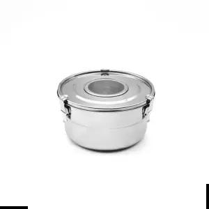 스텐용기 국내산 스텐 원형 김치통 반찬통 3호