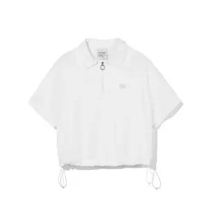 CGP 우먼 집업 카라 반팔 티셔츠_화이트 CBDUWTS010WH 413926