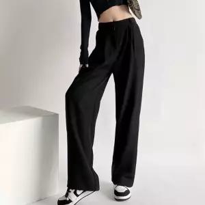 [퍼니메이커]하이웨스트 와이드 슬랙스 핀턱 팬츠 기장선택 링클프리 와이드팬츠 가을바지 체형보정바지 키