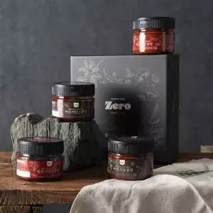 [이푸른][이순규 전통장] 저당장류 4종세트(땡초저당쌈장+땡초저당고추장+버섯저당쌈장+버섯저당고추장)...