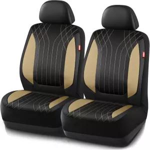 러버메이드 카시트 커버 퀼팅 디자인의 가죽 시트 방수 스포티 앞좌석 에어백 호환 대부분의 자동차 SUV