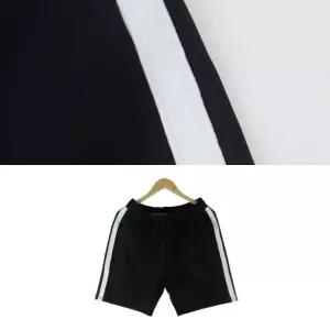 남녀공용 굵은줄 5부 트레이닝반바지