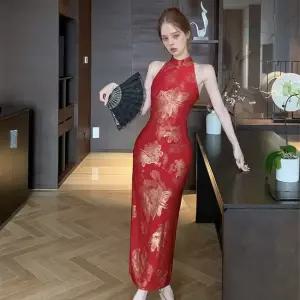 민소매 홀터넥 치파오 원피스 교복 학생복