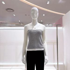 [AK수원점] [비지트인뉴욕] 스퀘어넥 스트라이프 니트 VC2LK71