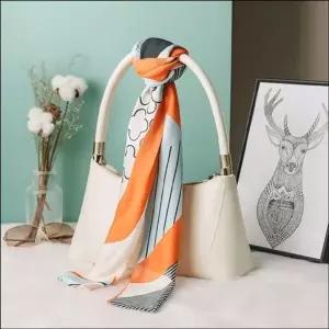 패턴 패션 스카프 쁘띠 포인트 장식 소품 여자 가방끈