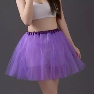 매쉬 소재로 통기성이 뛰어난 허리밴딩 매쉬 스커트 여성 발레복 풍성한 치마