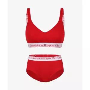 [휠라]UNDERWEAR 홀리데이 벨로 소프트 브라 팬티 세트(FI4BAH1450FDRD) 1170FI4BAH1450FDRD003 3020