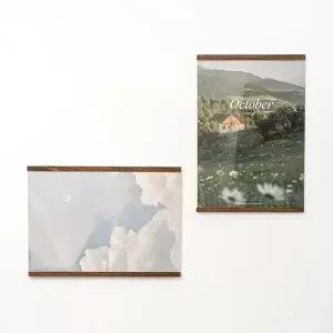 벽걸이 사진 그림 프레임 A4 투명 아크릴 액자 틀 (KYR-W9E41CF)