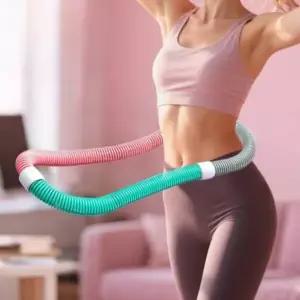 스프링 훌라후프 실내 뱃살 스트레칭 홈트레이닝