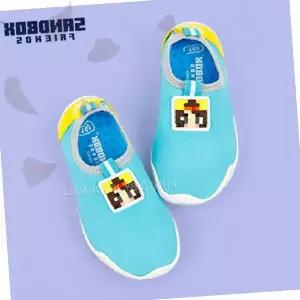 아동 아쿠아슈즈 민트 픽셀 캐릭터 워터 여름 물놀이 신발 미끄럼방지 해변 수영장