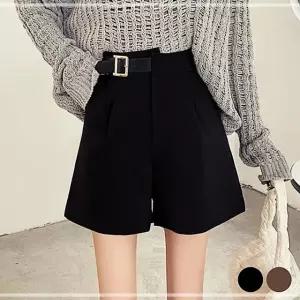 출근룩 짧은 정장반바지 트레이닝 VWE6E2FB 블랙 브라운