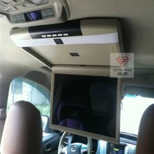 PC 15.6 1920x1080 HD 자동차 지붕 모니터 마운트 LCD 화면 플립 다운 오버 헤드 멀티미디어 비디오 버스