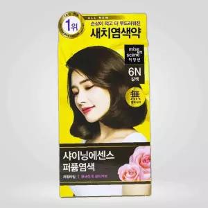 미장센 샤이닝 에센스 퍼퓸 염색 6N 갈색 머리 칼라 색깔