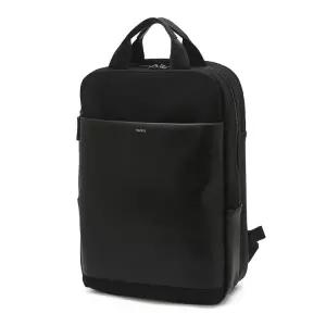 [헤지스]헤지스 블랙 가죽배색 나일론 백팩 WUBA4F358BK