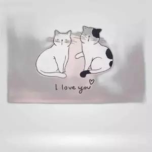 예쁜그림 인테리어 패브릭 그림 고양이 가림막 인테리어액자 인테리어장식 S 벽장식