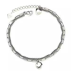 사무실 통통하트 학교 관공서 체인팔찌 순은925 두줄체인B210 H08WFGIE3H