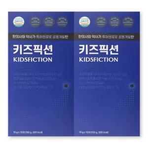 리더뮨 키즈픽션 10g X 15포 2박스 리더문 키 솔루션 영양제 젤리