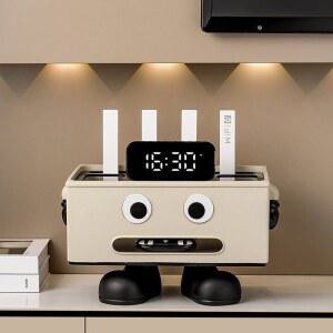 공유기 정리함 셋톱박스 캐릭터 S316 심플 와이파이 블랙 모뎀 가리개 케이스