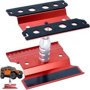 RC 자동차 수리 작업대 트 하부 조절 가능한 워크스테이션 알루미늄 360도 회전 1/8 1/10 1/12 RC 자동차 트랙사스 슬래시 TRX4 Arrma 축 SCX10 Losi Redcat Wltoys RC 크롤러 몬스터 트럭 버기