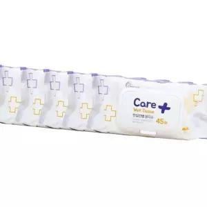(올핀)간병 물티슈 45매 X 5개 - 요양원 병원 관리용