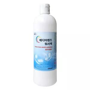 메디아렌즈 식염수 500ml x 1개/워시액/렌즈식염수/염화나트륨액/하드 소프트