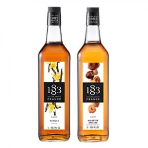1883 시럽 1000ml 2개묶음 바닐라 헤이즐넛