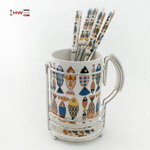 [현우] 블루피쉬원형물받이수저통