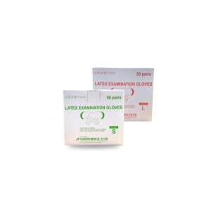 세운 멸균소독글러브 규격별 1통 50조 Latex Examination Gloves 진료용장갑