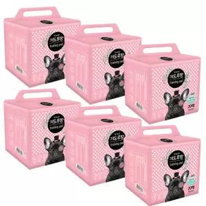 개도루팡 초대형(20매x6개) 소형(50매x6개) 배변패드 묶음 2종