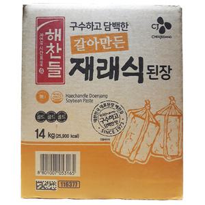 씨제이제일제당 해찬들 구수하고 담백한 해찬들 갈아만든 재래식 된장 14Kg 이강산닷컴