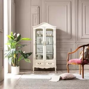 클레식 빈티지 엔틱 수입빈티지엔틱 벨루카 컬러 양문장식장