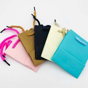 무지종이쇼핑백 미니 커플링 다이아반지 작은선물포장용 b0584