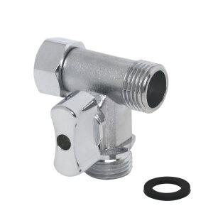 황동 티밸브 수도연결 T밸브 관붙이앵글밸브 고압호스 배관용품 세면대부속 양변기부속