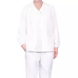 앞치마와가운 여성 긴팔 위생복 급식실 영양사 가운 공장 유니폼 조리복 EC03