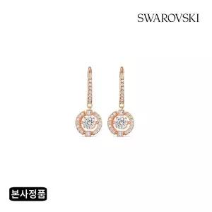 [스와로브스키/본사정품] Una 로즈골드 드롭 귀걸이 5504753