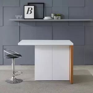 이홈데코 도라 아일랜드 수납식탁 인조대리석 1200C