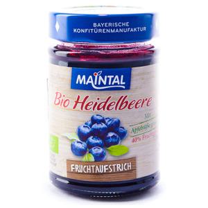 마인탈 유기농 사과즙으로 만든 무설탕 블루베리 잼 저칼로리 200g