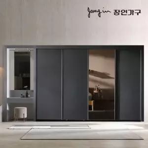단테 모던 미러 화장대 파우더 슬라이딩 붙박이장 300cm