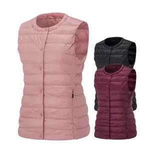 [아웃도어스/콜핑]콜핑 1974VK571W 보온 라운드넥 구스다운 여자 겨울 경량 패딩 조끼