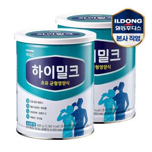 후디스 하이밀크 초유 균형영양식(성인분유) 600g 2캔