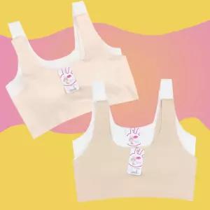 주니어 스포츠 브라 탑 심리스 아동 1 2 3 단계 속옷 초등 중 학생브라