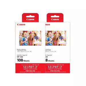 캐논 RP-108 셀피 인화지 2세트 (218매) 포토프린터용 인화용지 + 카트리지 포함 / SELPHY 시리즈 전용 ok
