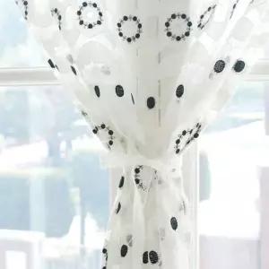 [텐바이텐][모모제작소]에일리 레이스 코튼자수 북유럽 가리개커튼 79x117