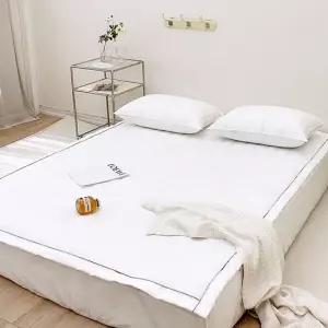 [르헤브] 콜드 듀라론 접촉 냉감 고정밴드 침대 패드 SS 싱글